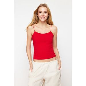 Trendyol Red Strap Regular Flexible Knitted Undershirt obraz