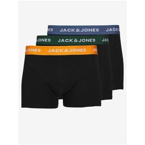 Sada tří pánských černých boxerek Jack & Jones - Pánské obraz