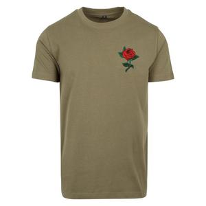 Pánské tričko Rose - olivové obraz