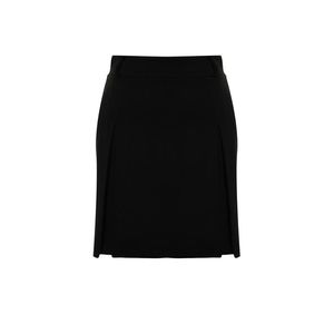 Černá pletená mini sukně Trendyol Curve obraz