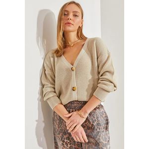 Bianco Lucci Women's Buttoned Knitwear Cardigan obraz