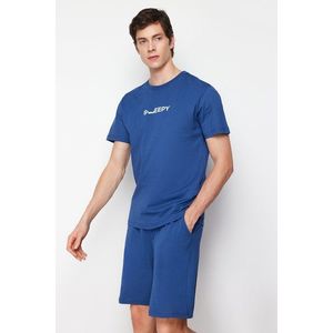 Trendyol Ingido Printed Regular Fit Knitted Shorts Pajamas Set obraz