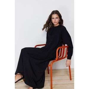 Trendyol Black Ruffle Detailed Woven Dress obraz