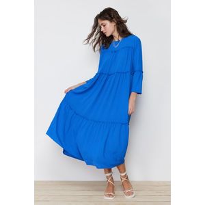 Trendyol Blue Piping Detailed Woven Dress obraz