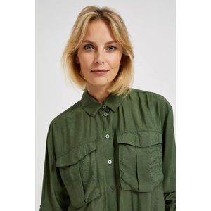 Zelená khaki dámská košile obraz