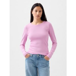 Růžové dámské basic tričko GAP obraz