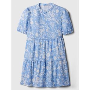 Modré holčičí květované šaty GAP obraz