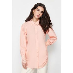 Trendyol Powder Lace Embroidery Detailed Woven Shirt obraz