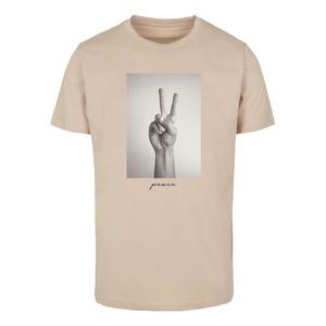 Pánské tričko Peace - béžové obraz