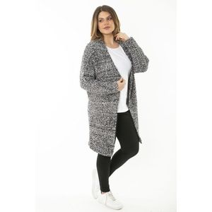 Dámský pletený svetr Plus Size Colorful Thick Knitwear Cardigan obraz