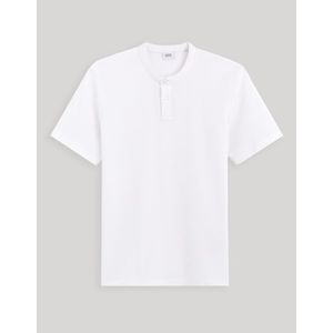 Bílé pánské basic polo tričko Celio Gesohel obraz