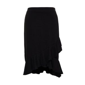 Trendyol Curve Black Midi Woven Skirt obraz