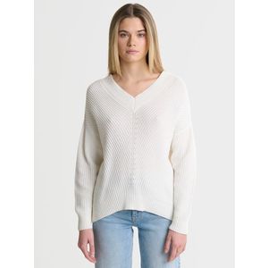 Big Star Woman's V-neck_sweater Sweater 161030 Wool-100 obraz