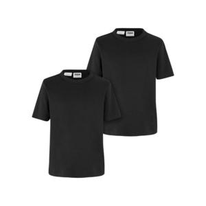 Chlapecké tričko z organické bavlny základní - 2ks - černé obraz