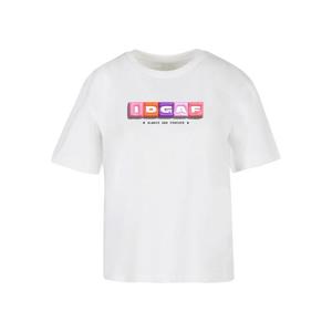Dámské tričko IDGAF - bílé obraz