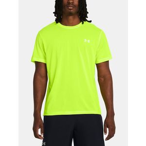 Neonově zelené sportovní tričko Under Armour UA LAUNCH SHORTSLEEVE obraz