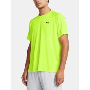 Neonově zelené sportovní tričko Under Armour UA Tech Textured SS obraz