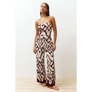 Trendyol Ethnic Patterned Woven Blouse and Pants Suit obraz