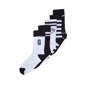 Trendyol 5-Pack Multi Color Cotton Striped Text Embroidered College-Tennis-Medium Socks obraz