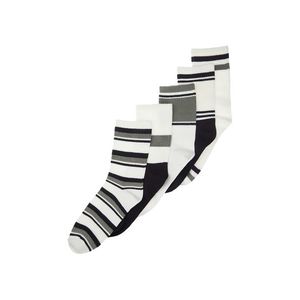 Trendyol 5-Pack Multi Color Cotton Striped College-Tennis-Mid-Length Socks obraz