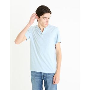 Světle modré pánské tričko Celio Cegeti obraz