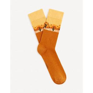 Oranžové pánské ponožky Celio Gisocactu obraz