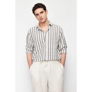 Trendyol Antacid Regular Fit Striped Shirt obraz
