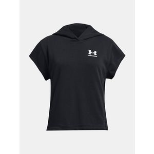 Under Armour Mikina UA G Rival Try SS Cut Hdy-BLK - Holky obraz