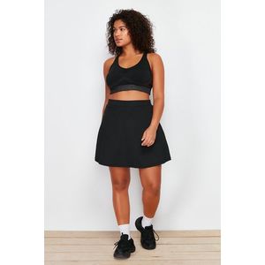 Trendyol Curve Black 2 Layer Sports Short Skirt obraz