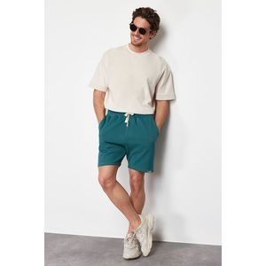 Trendyol Emerald Regular/Normal-Fit Textured 100% Cotton Shorts obraz