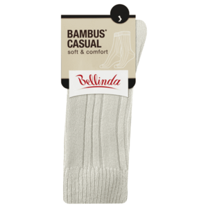 Krémové unisex zimní bambusové ponožky Bellinda BAMBUS CASUAL UNISEX SOCKS obraz