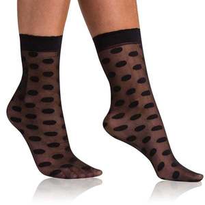 Černé dámské vzorované ponožky BELLINDA Chic obraz