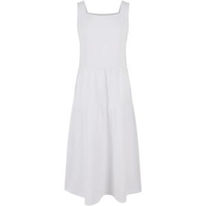 Dívčí šaty 7/8 Length Valance Summer Dress - bílé obraz