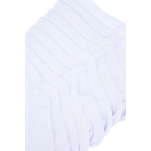 Trendyol White 10-Piece Cotton Basic College-Tennis-Medium Size Socks obraz