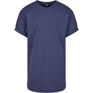 Pánské tričko Long Shaped Turnup Tee - modré obraz