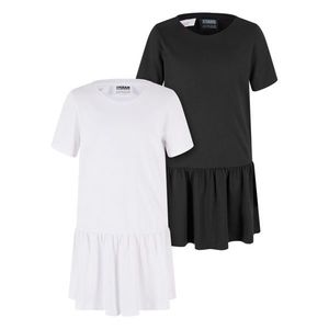 Dívčí šaty Valance Tee Dress - 2 Pack bílé+černé obraz