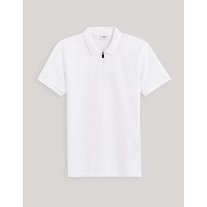 Bílé pánské basic polo tričko Celio Gebenoit obraz