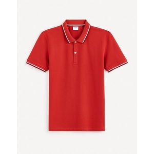 Červené pánské basic polo tričko Celio Decolrayeb obraz