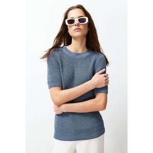 Trendyol Indigo Basic Knitwear Sweater obraz