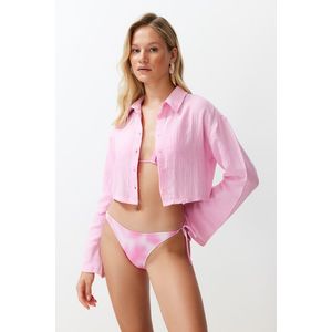 Trendyol Pink Woven Muslin Shirt obraz