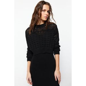 Trendyol Black Midi Knitwear Sweater Dress Suit obraz