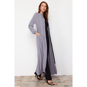 Trendyol Gray Woven Cap & Abaya & Abaya obraz