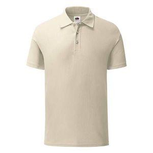 Men's beige Iconic Polo Friut of the Loom T-shirt obraz