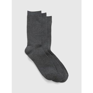 Sada tří párů pánských ponožek v tmavě šedé barvě GAP obraz