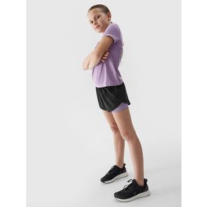 Dívčí sportovní rychleschnoucí šortky 4F - černé obraz