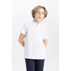 DEFACTO Boy Crew Neck Pique Short Sleeve Polo T-Shirt obraz