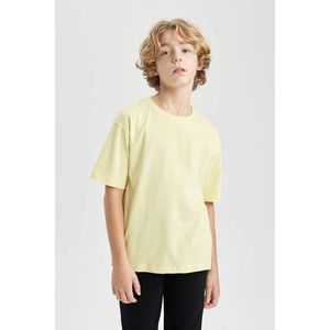 DEFACTO Boy Oversize Fit Crew Neck Basic T-Shirt obraz
