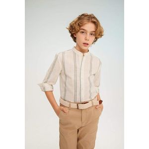 DEFACTO Boy Regular Fit Stand Collar Long Sleeve Shirt obraz