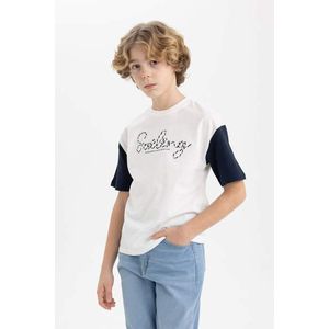 DEFACTO Oversize Fit Embroidered Short Sleeve T-Shirt obraz