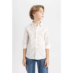DEFACTO Boy Patterned Long Sleeve Shirt obraz